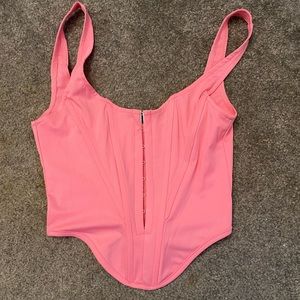 Pink Cropped Tank-Top, SHEIN, size S